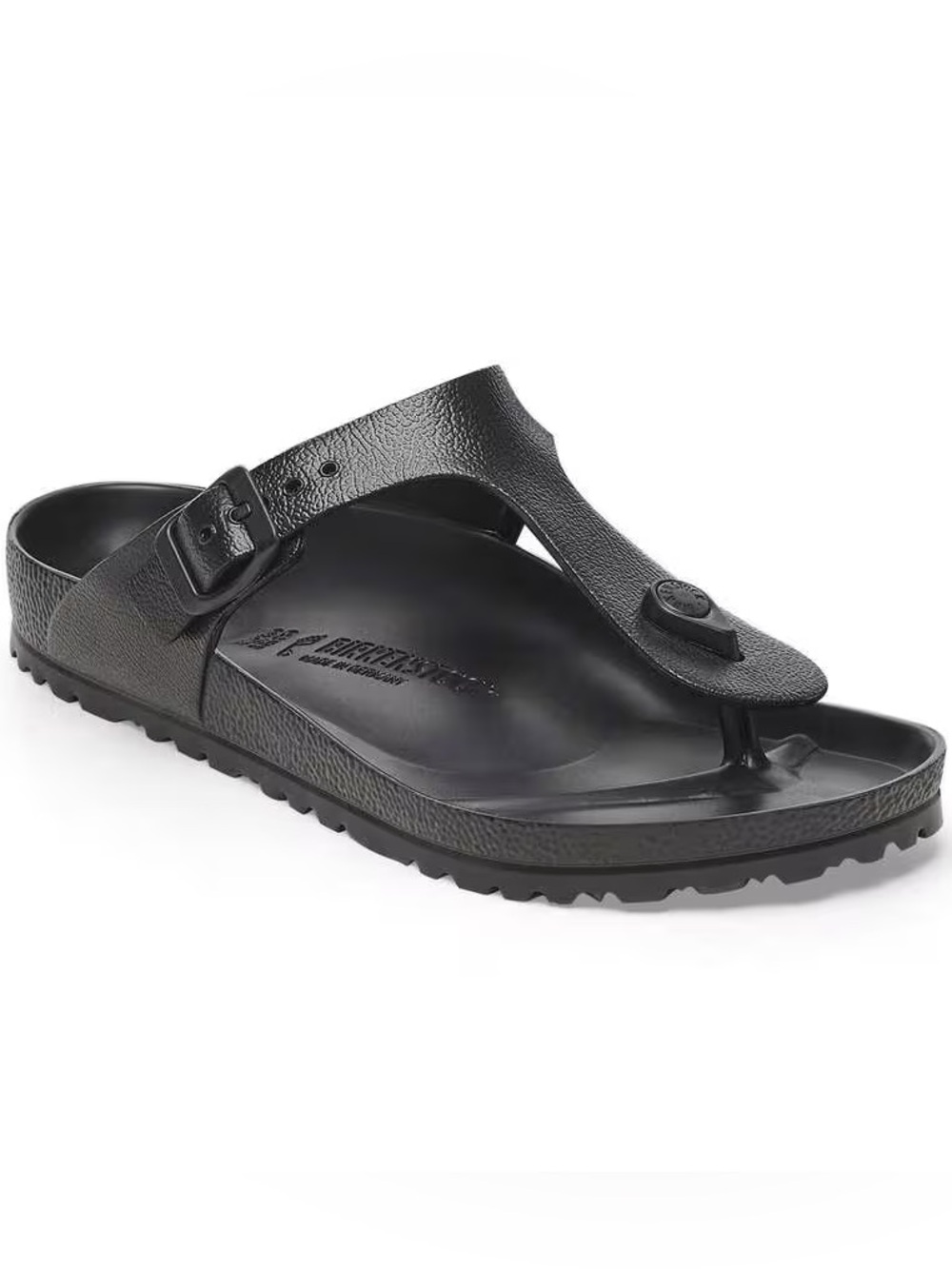 BIRKENSTOCK Gizeh Essentials Black Slip On Lightweight Size 10 NEW - Picture 3 of 14